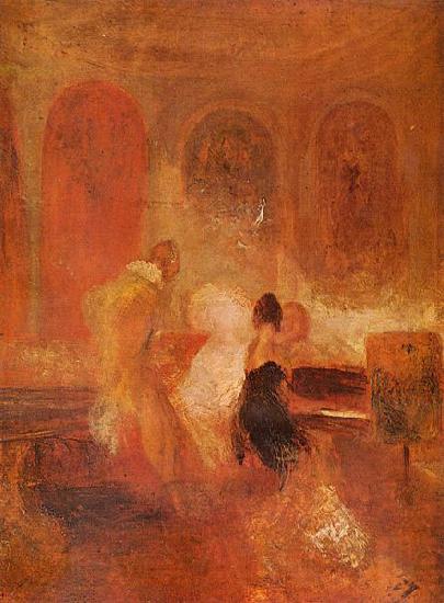 Joseph Mallord William Turner Musikgesellschaft, Petworth Spain oil painting art
